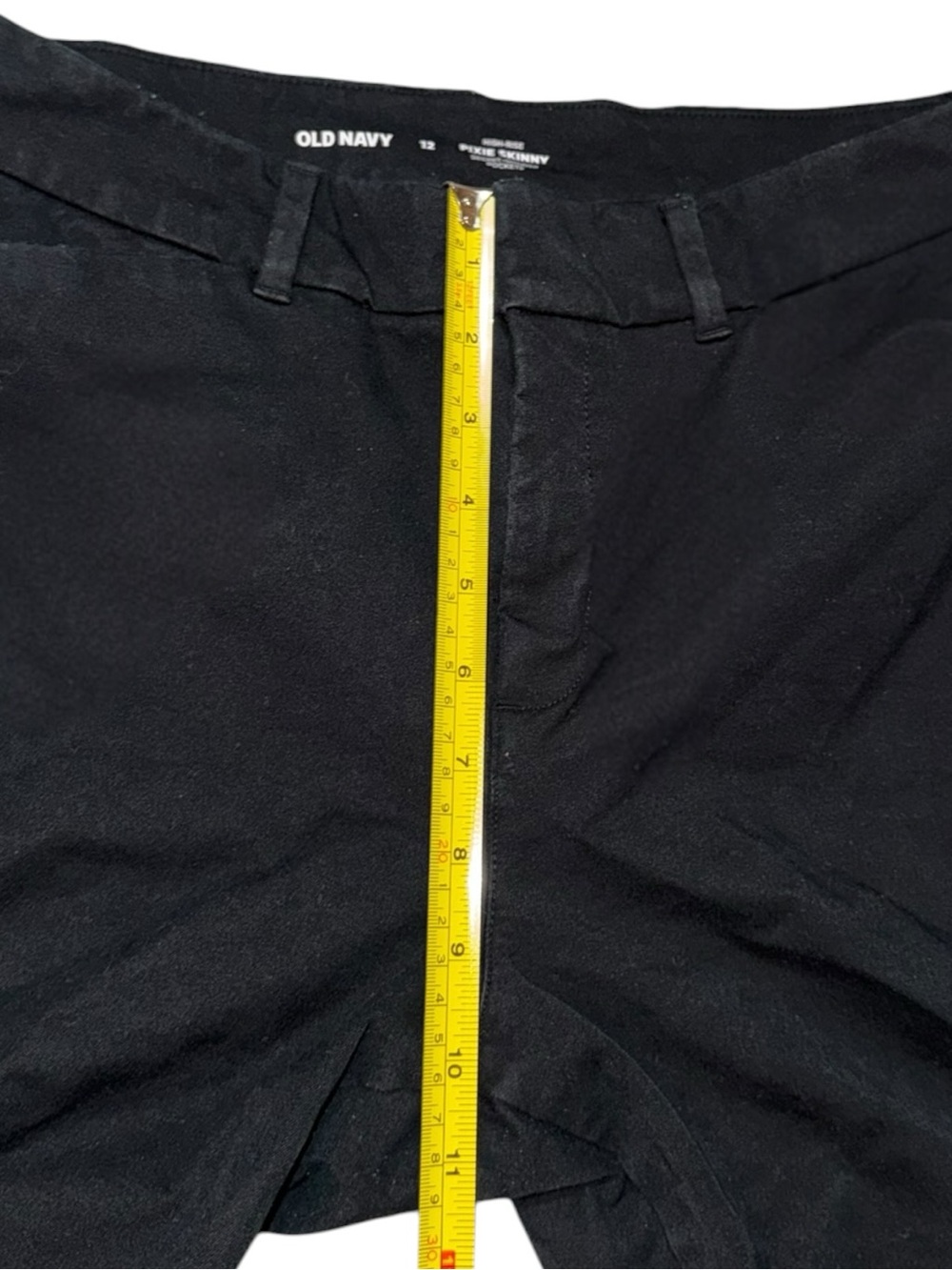 Old Navy Women’s Black High Rise Pixie Skinny Ankle Pants Size 12 - Picture 7 of 12